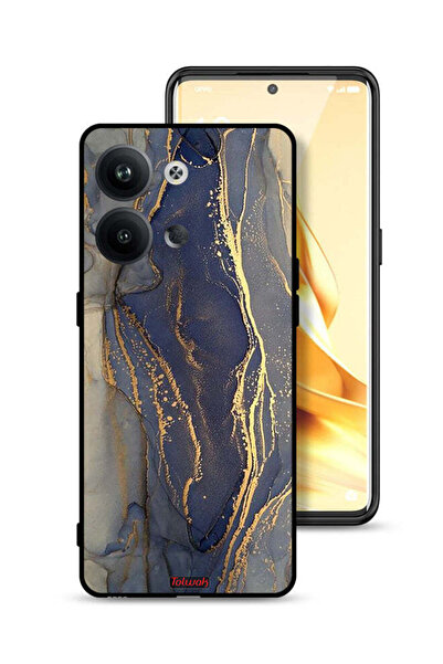 Tolwak غطاء حماية لهاتف Oppo Reno9 5G بنمط رخامي لامع