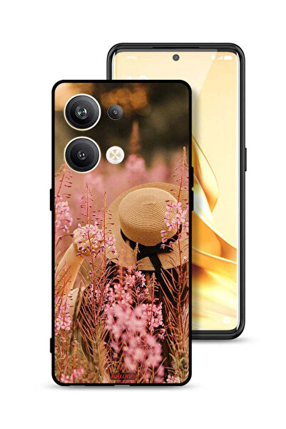 Tolwak غطاء حماية لهاتف Oppo Reno9 Pro Plus 5G بتصميم فتاة قبعة مزينة بالزهور