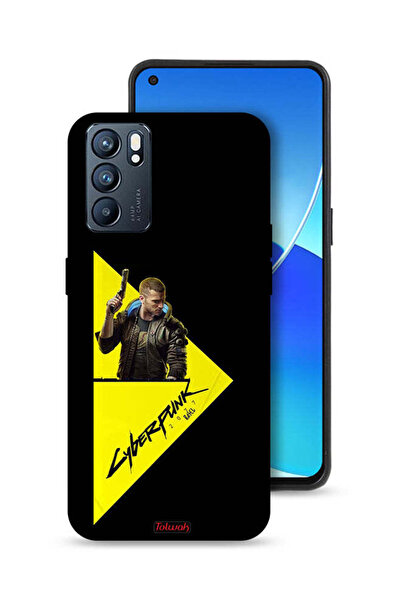 Tolwak غطاء حماية لهاتف Oppo Reno6 5G - Cyberpunk 2077
