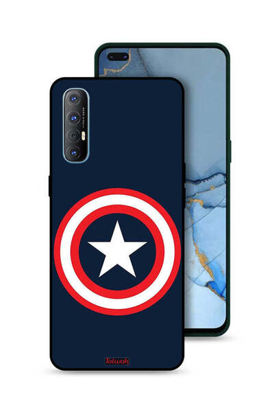 Tolwak غطاء حماية لهاتف Oppo Reno3 Pro 4G - كابتن أمريكا