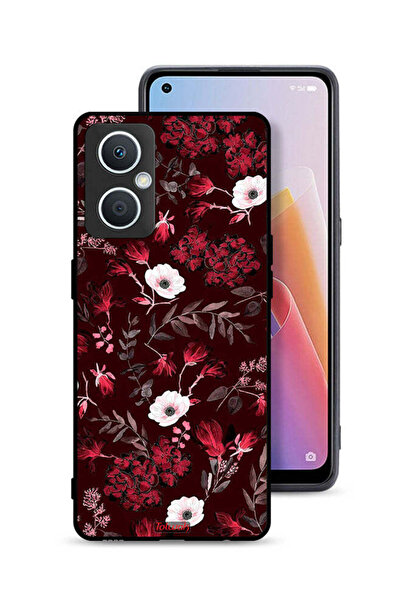 Tolwak غطاء حماية لهاتف Oppo A96 5G (الصين) بنقشة زهور صغيرة وأوراق استوائية
