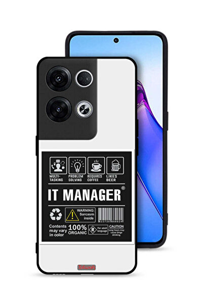 Tolwak غطاء حماية لهاتف Oppo Reno8 Pro Plus 5G - ملصق مدير تكنولوجيا المعلومات