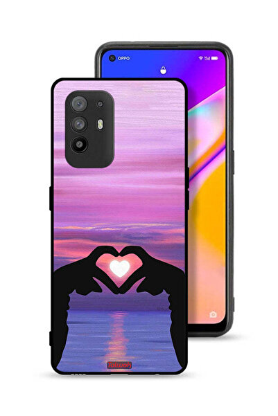 Tolwak Oppo F19 Pro Plus 5G Protective Case Cover Heart Moon