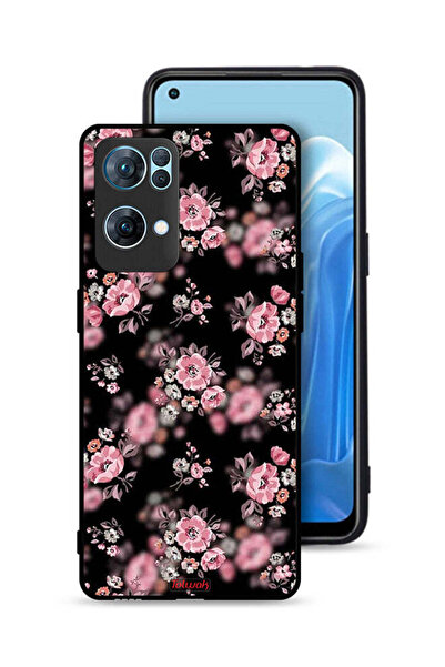 Tolwak غطاء حماية لهاتف Oppo Reno7 Pro 5G بنقشة زهور بورتريه