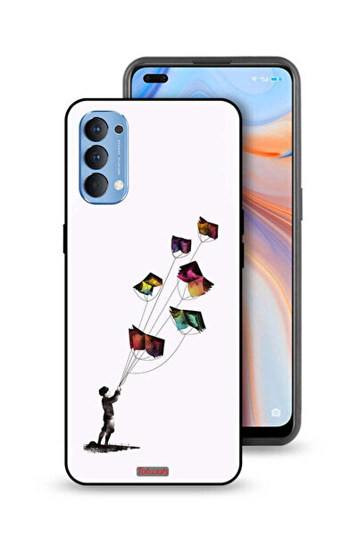 Tolwak غطاء حماية لهاتف Oppo Reno4 4G بتصميم كتاب الطائرات الورقية