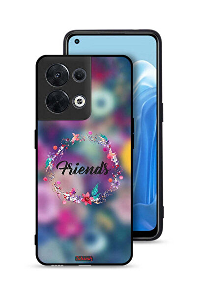 Tolwak غطاء حماية Oppo Reno8 5G بتصميم خاتم أصدقاء الزهور