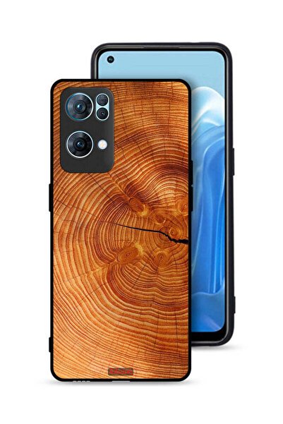 Tolwak غطاء حماية لهاتف Oppo Reno7 Pro 5G مصنوع من الخشب المتصدع