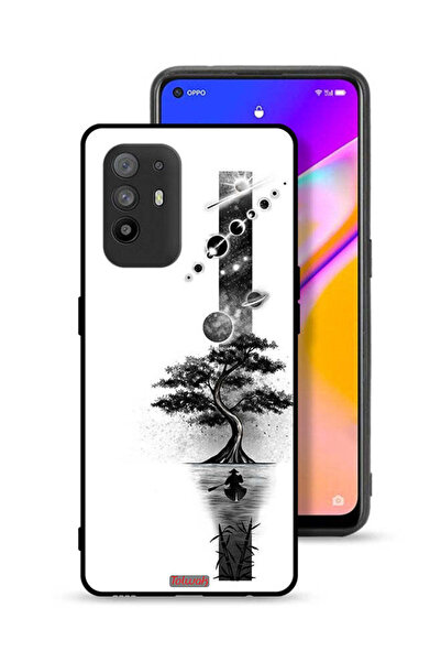 Tolwak Oppo F19 Pro Plus 5G Protective Case Cover Earth Space Art