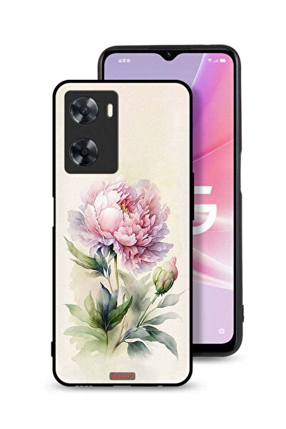 Tolwak غطاء حماية لهاتف Oppo A57s - فن رسم الألوان المائية والوردية