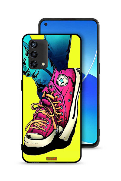 Tolwak غطاء حماية من القماش بتصميم حذاء Oppo Reno6 Lite