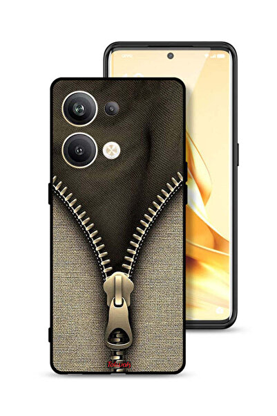 Tolwak غطاء حماية بنمط سحاب لهاتف Oppo Reno9 Pro Plus 5G