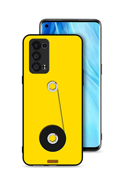 Tolwak غطاء حماية لهاتف Oppo Reno6 Pro Plus 5G - تصميم عجلة الكاسيت