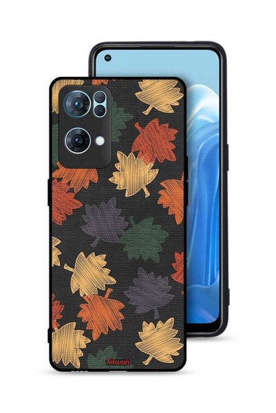 Tolwak غطاء حماية لهاتف Oppo Reno7 Pro 5G برسومات أوراق الخريف
