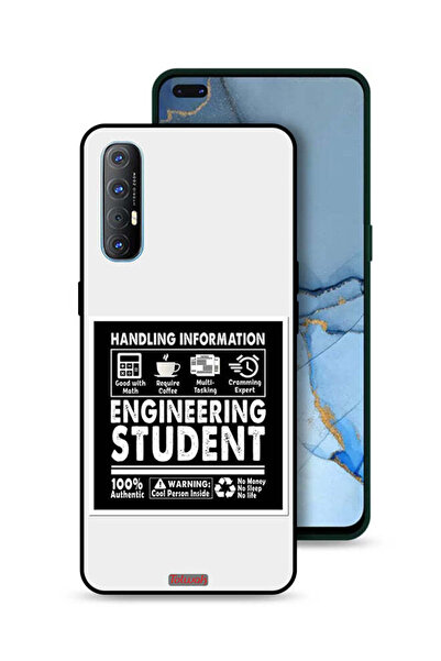 Tolwak غطاء حماية لهاتف Oppo Reno3 Pro 4G - ملصق طالب هندسة