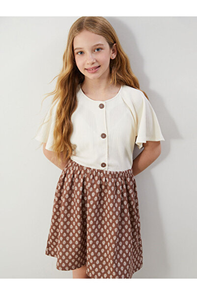 LC Waikiki Rochie pentru fetiță cu guler rotund