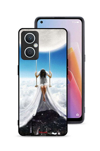 Tolwak غطاء حماية Oppo A96 5G (الصين) بتصميم فن مدينة الغيوم القمرية
