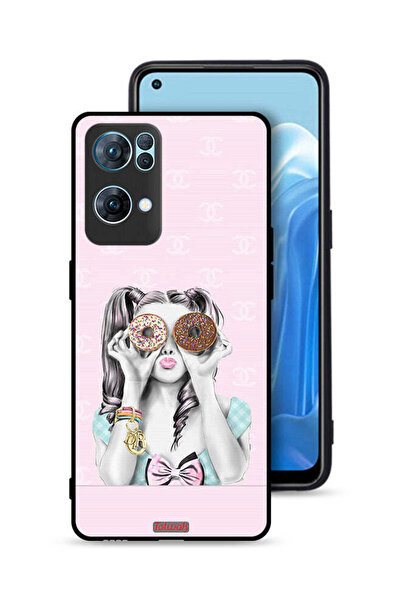 Tolwak غطاء حماية لهاتف Oppo Reno7 Pro 5G يحمل قطعتين من الدونات