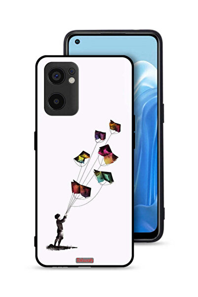Tolwak غطاء حماية لهاتف Oppo Reno7 SE 5G بتصميم كتاب الطائرات الورقية