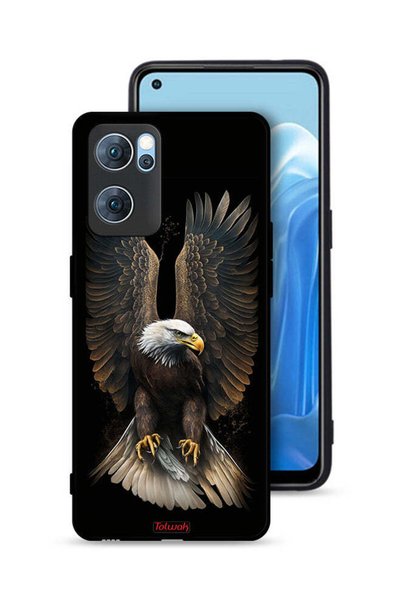 Tolwak غطاء حماية لهاتف Oppo Reno7 5G بتصميم أجنحة نسر منتشرة
