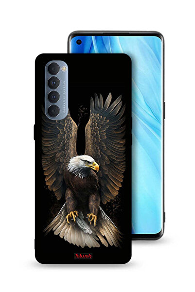 Tolwak غطاء حماية لهاتف Oppo Reno4 Pro 4G بتصميم أجنحة نسر منتشرة
