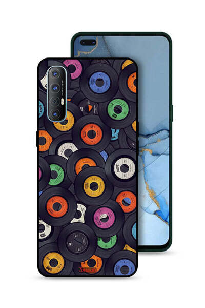 Tolwak غطاء حماية لهاتف Oppo Reno3 Pro 4G بنقشة أقراص مضغوطة