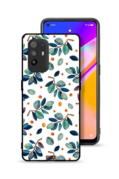 Tolwak غطاء حماية لهاتف Oppo F19 Pro Plus 5G بنقشة أوراق الشجر