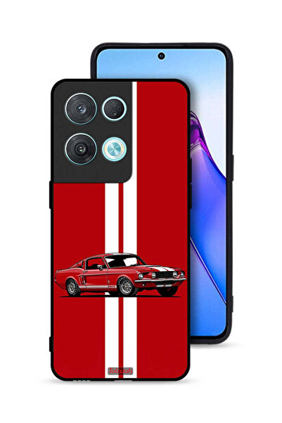 Tolwak Oppo Reno8 Pro 5G Protective Case Cover Vintage Car Abstract Art