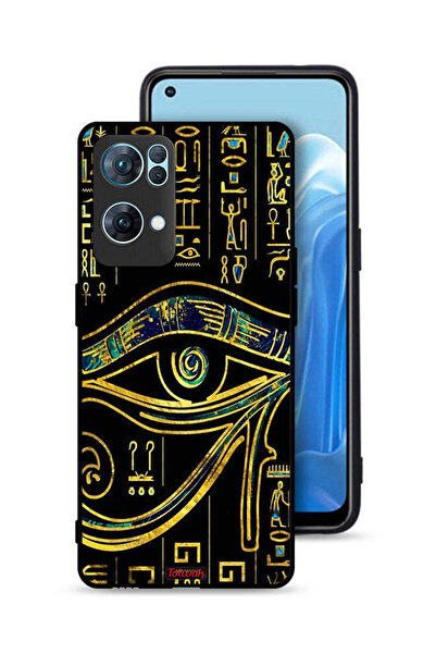 Tolwak غطاء حماية لهاتف Oppo Reno7 Pro 5G بتصميم عين فنية