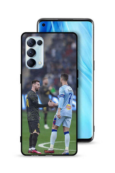 Tolwak غطاء حماية لهاتف Oppo Reno5 Pro 5G ميسي ورونالدو