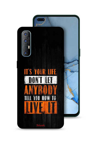 Tolwak غطاء حماية لهاتف Oppo Reno3 Pro 4G Its Your Life