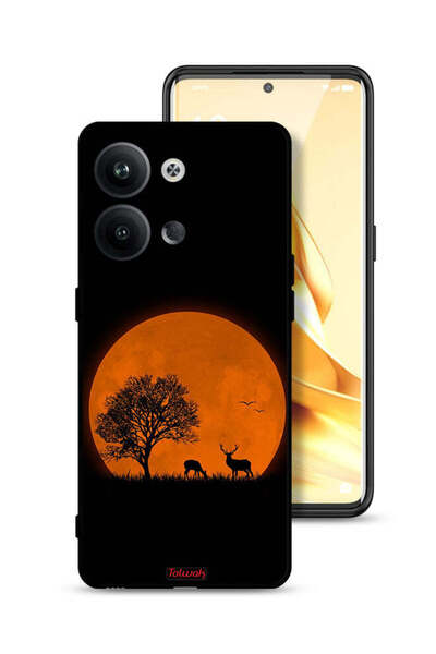 Tolwak Oppo Reno9 5G Protective Case Cover Evening Moon Art
