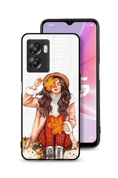 Tolwak غطاء حماية لهاتف OnePlus Nord N300 يحمل صورة أوراق الخريف