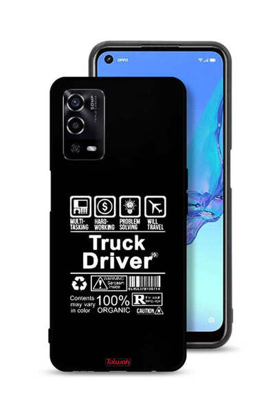 Tolwak غطاء حماية لهاتف Oppo A55 4G، ملصق سائق شاحنة