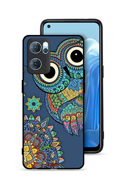 Tolwak غطاء حماية لهاتف Oppo Reno7 5G بتصميم بومة زهرية