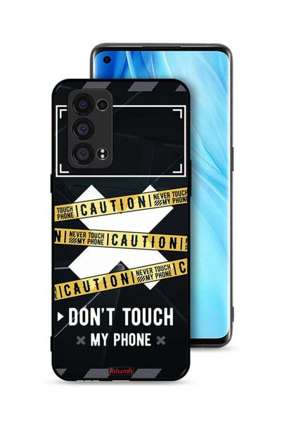Tolwak Oppo Reno6 Pro Plus 5G Protective Case Cover Caution Never Touch My Phone