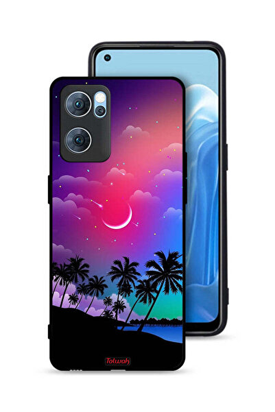 Tolwak Oppo Reno7 5G Protective Case Cover Moon In Night Art