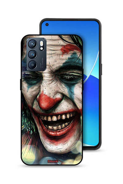 Tolwak غطاء حماية لهاتف Oppo Reno6 5G بطبعة وجه الجوكر الضاحك