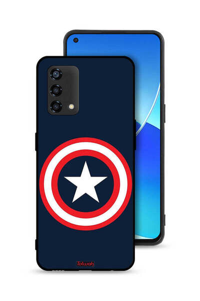 Tolwak غطاء حماية لهاتف Oppo A95 4G ​​بتصميم كابتن أمريكا