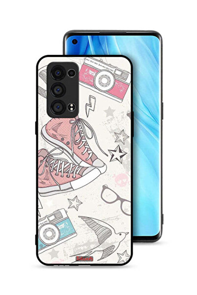 Tolwak جراب واقٍ لهاتف Oppo Reno6 Pro Plus 5G مع حذاء من القماش وفن الكاميرا