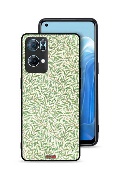 Tolwak غطاء حماية لهاتف Oppo Reno7 Pro 5G بنقشة غصن الصفصاف الشهيرة