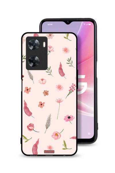 Tolwak Oppo A77s Protective Case Cover Leaves And Roses Pattern