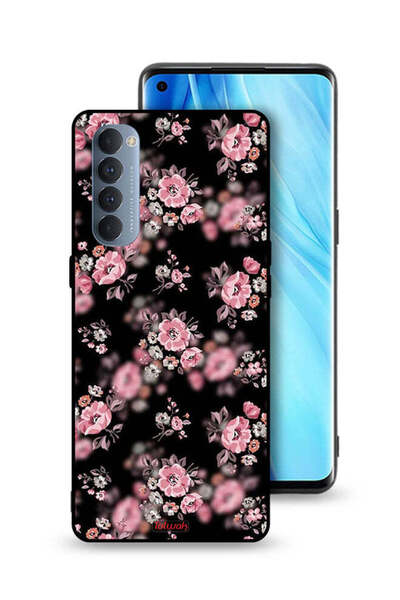 Tolwak غطاء حماية لهاتف Oppo Reno4 Pro 4G بنقشة زهور بورتريه