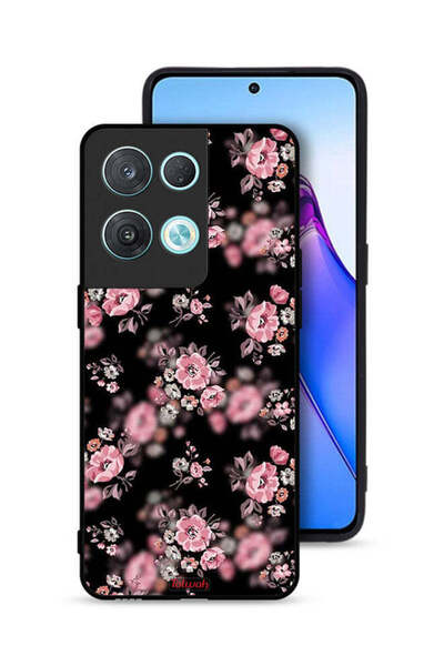 Tolwak Oppo Reno8 Pro 5G Protective Case Cover Portrait Flowers Pattern