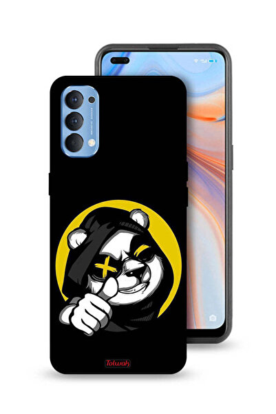 Tolwak غطاء حماية لهاتف Oppo Reno4 4G بتصميم قطة مارشميلو لطيفة