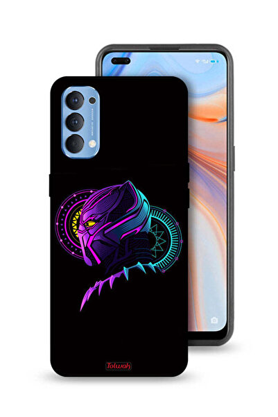 Tolwak غطاء حماية لهاتف Oppo Reno4 4G، رسم فني رقمي بسيط عالي الدقة