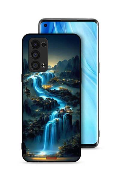 Tolwak غطاء حماية لهاتف Oppo Reno6 Pro Plus 5G بتصميم شلال