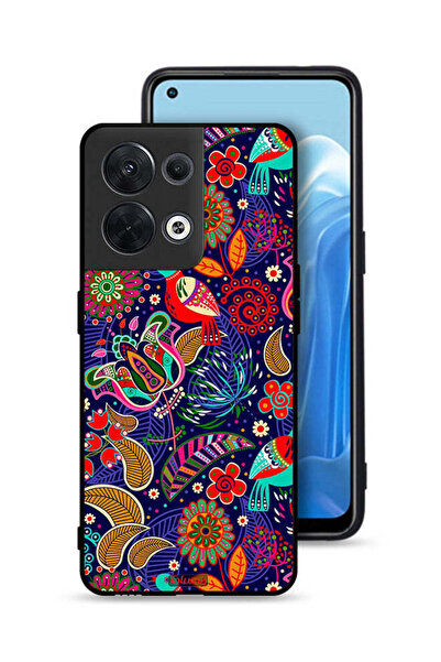 Tolwak غطاء حماية لهاتف Oppo Reno8 5G بنقشة طيور وزهور