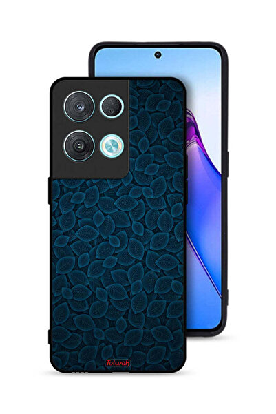 Tolwak غطاء حماية لهاتف Oppo Reno8 Pro 5G بنقشة أوراق فنية رقمية