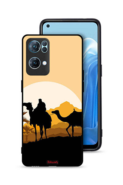 Tolwak غطاء حماية Oppo Reno7 Pro 5G برسومات جمال في الصحراء