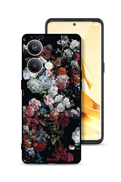 Tolwak غطاء حماية لهاتف Oppo Reno9 Pro Plus 5G بنقشة الورود العتيقة